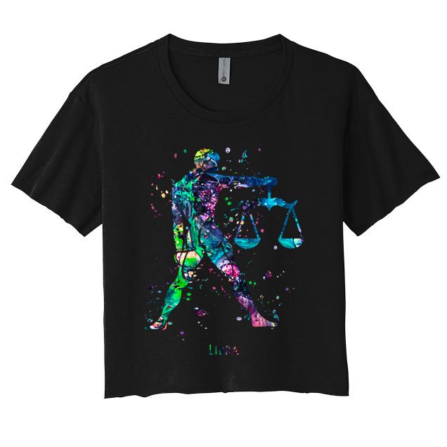 Libra Zodiac Sign Gift Crop Top