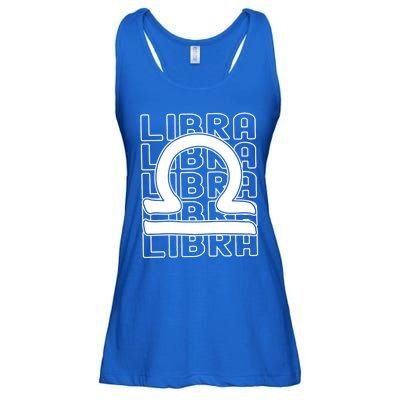 Libra Zodiac Sign Typography Astrology Gift Ladies Essential Flowy Tank