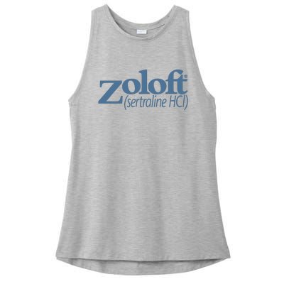 Limited Zoloft Sertraline Hcl Ladies PosiCharge Tri-Blend Wicking Tank