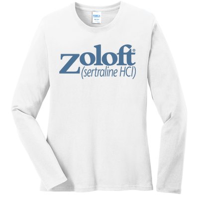 Limited Zoloft Sertraline Hcl Ladies Long Sleeve Shirt