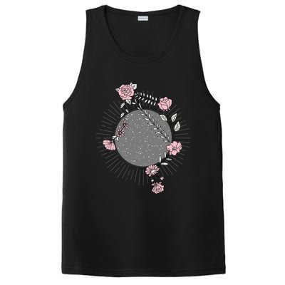 Libra Zodiac Sign Planet Venus Floral Stars Cool Gift PosiCharge Competitor Tank