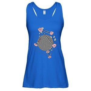 Libra Zodiac Sign Planet Venus Floral Stars Cool Gift Ladies Essential Flowy Tank