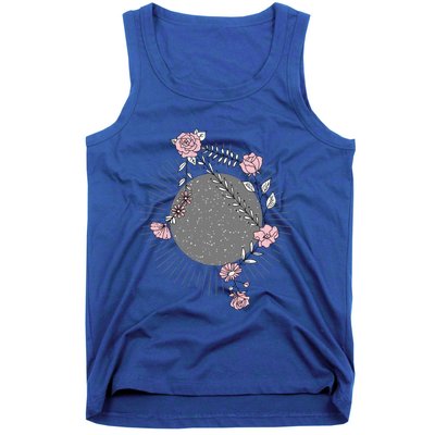 Libra Zodiac Sign Planet Venus Floral Stars Cool Gift Tank Top