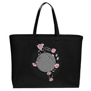 Libra Zodiac Sign Planet Venus Floral Stars Cool Gift Cotton Canvas Jumbo Tote