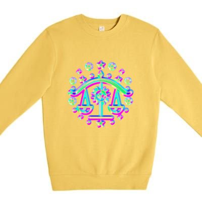 Libra Zodiac Sign Funny Gift Premium Crewneck Sweatshirt