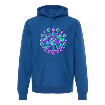 Libra Zodiac Sign Funny Gift Premium Hoodie