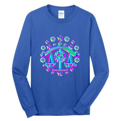 Libra Zodiac Sign Funny Gift Tall Long Sleeve T-Shirt