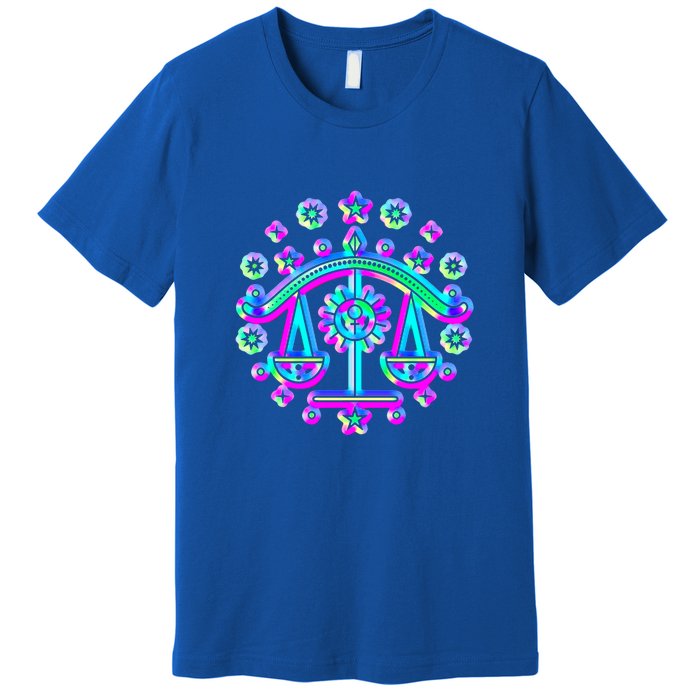 Libra Zodiac Sign Funny Gift Premium T-Shirt