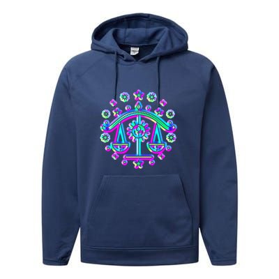 Libra Zodiac Sign Funny Gift Performance Fleece Hoodie