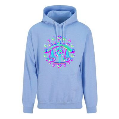 Libra Zodiac Sign Funny Gift Unisex Surf Hoodie