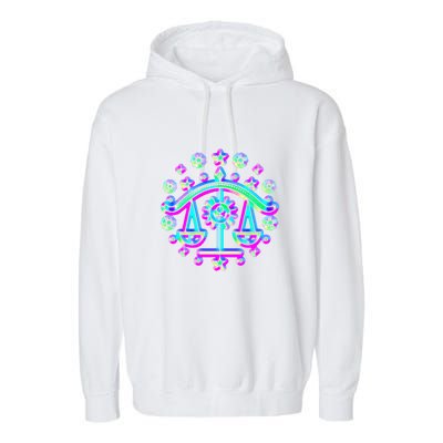 Libra Zodiac Sign Funny Gift Garment-Dyed Fleece Hoodie