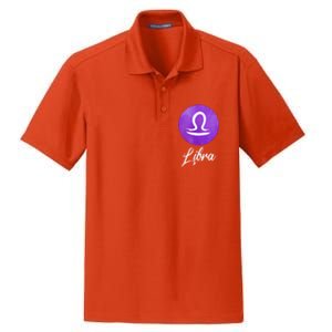 Libra Zodiac Sign Cool Gift Dry Zone Grid Polo