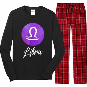 Libra Zodiac Sign Cool Gift Long Sleeve Pajama Set