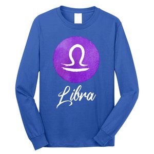 Libra Zodiac Sign Cool Gift Long Sleeve Shirt