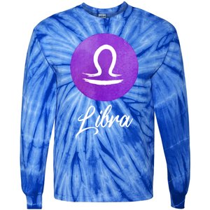 Libra Zodiac Sign Cool Gift Tie-Dye Long Sleeve Shirt