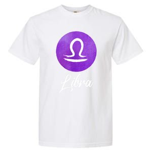 Libra Zodiac Sign Cool Gift Garment-Dyed Heavyweight T-Shirt