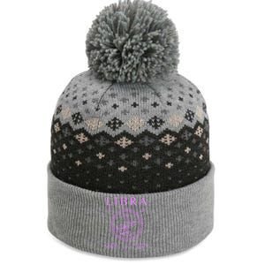 Libra Zodiac Sign Great Gift The Baniff Cuffed Pom Beanie