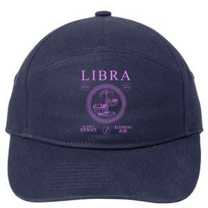 Libra Zodiac Sign Great Gift 7-Panel Snapback Hat