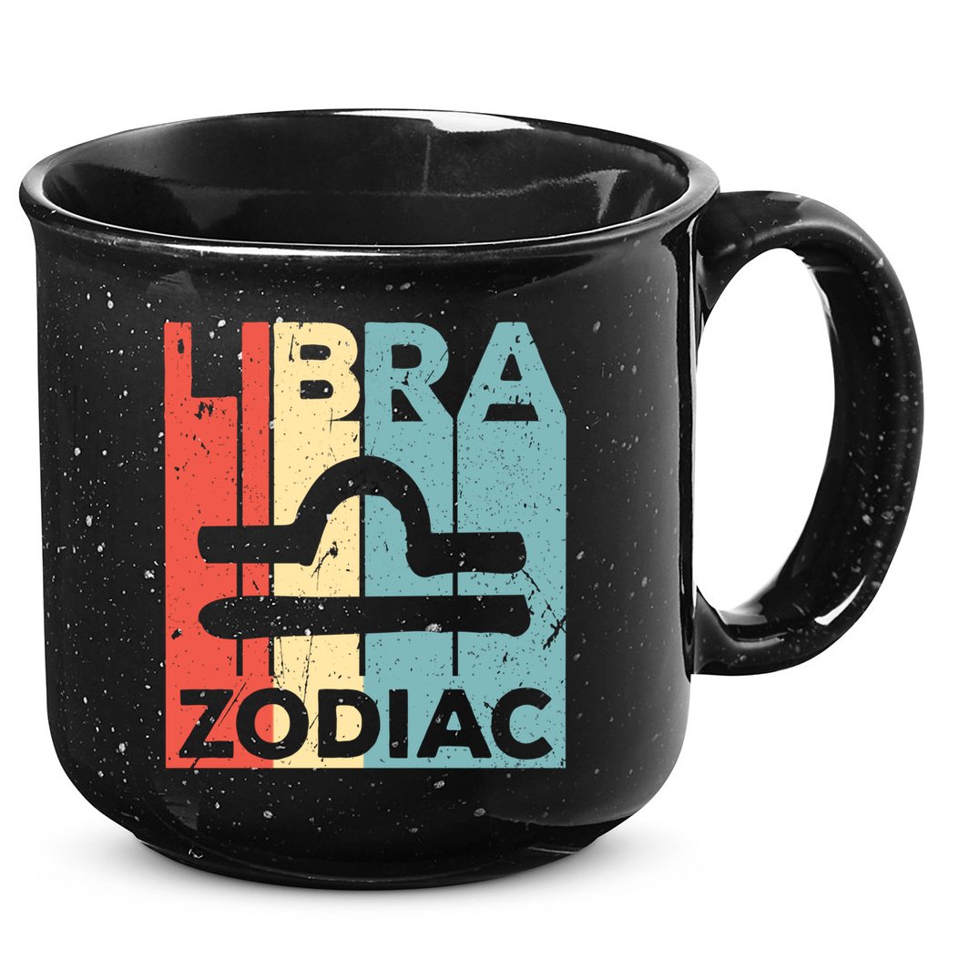 Libra Zodiac Symbol Unisex Gift 15oz Campfire Ceramic Mug