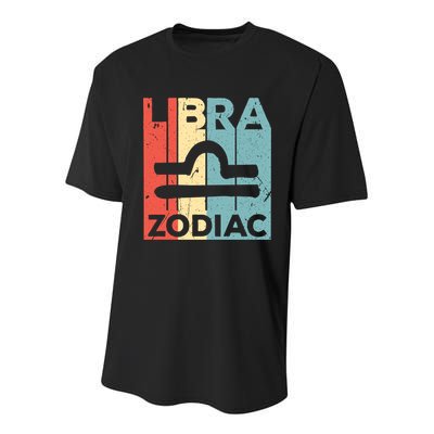 Libra Zodiac Symbol Unisex Gift Youth Performance Sprint T-Shirt