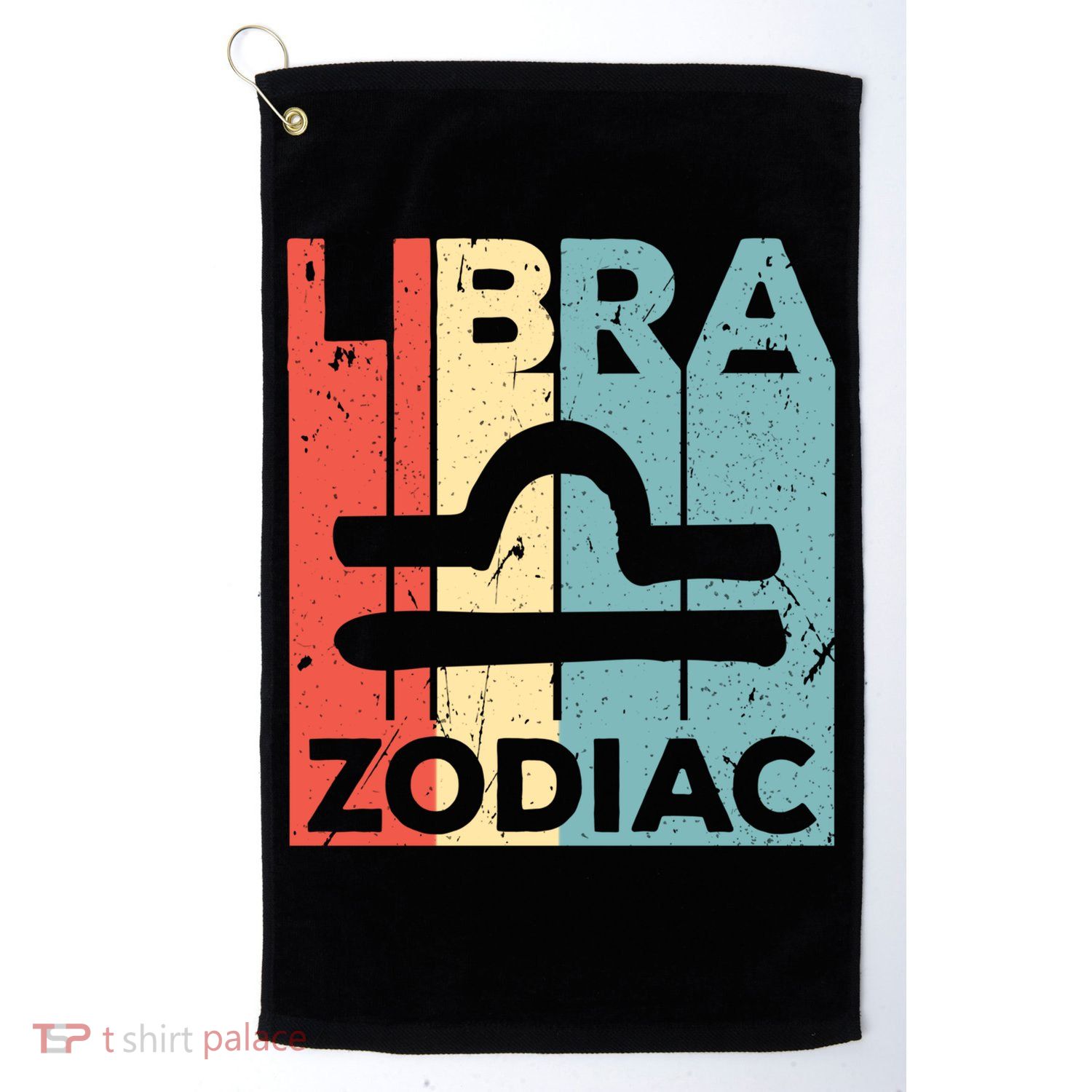 Libra Zodiac Symbol Unisex Gift Golf Towel