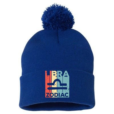 Libra Zodiac Symbol Unisex Gift Pom Pom 12in Knit Beanie