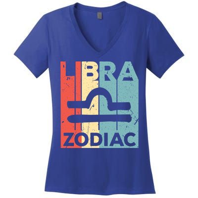 Libra Zodiac Symbol Unisex Gift Women's V-Neck T-Shirt