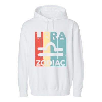 Libra Zodiac Symbol Unisex Gift Garment-Dyed Fleece Hoodie