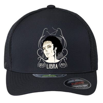 Libra Zodiac Symbol Libra Zodiac Sign Gift Astrology Cool Gift Flexfit Unipanel Trucker Cap