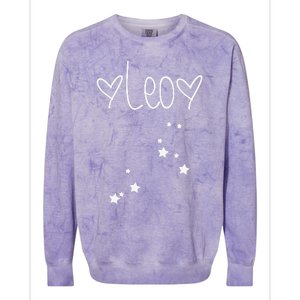 Leo Zodiac Sign Horoscope Astrology July August Birthday Colorblast Crewneck Sweatshirt