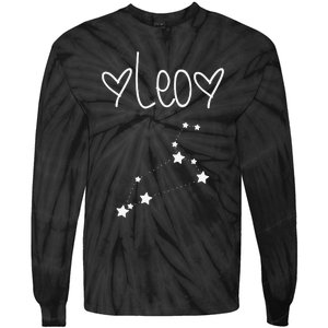 Leo Zodiac Sign Horoscope Astrology July August Birthday Tie-Dye Long Sleeve Shirt