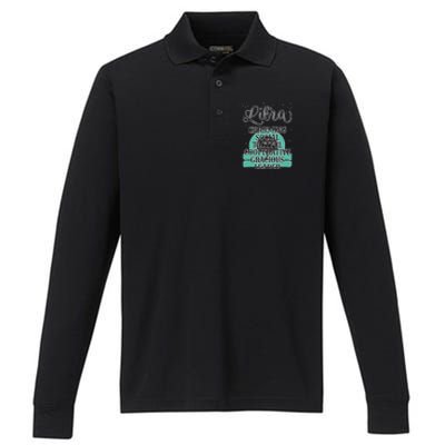 Libra Zodiac Sign January February Birthday Facts Features Gift Performance Long Sleeve Polo