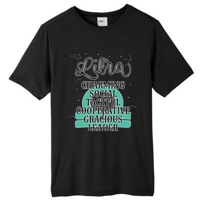 Libra Zodiac Sign January February Birthday Facts Features Gift Tall Fusion ChromaSoft Performance T-Shirt