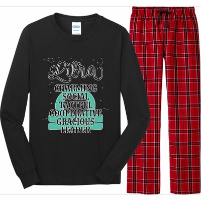 Libra Zodiac Sign January February Birthday Facts Features Gift Long Sleeve Pajama Set