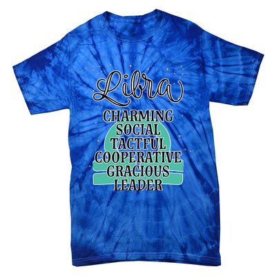 Libra Zodiac Sign January February Birthday Facts Features Gift Tie-Dye T-Shirt