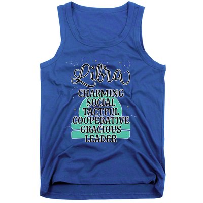 Libra Zodiac Sign January February Birthday Facts Features Gift Tank Top