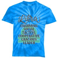 Libra Zodiac Sign January February Birthday Facts Features Gift Kids Tie-Dye T-Shirt