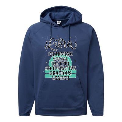 Libra Zodiac Sign January February Birthday Facts Features Gift Performance Fleece Hoodie