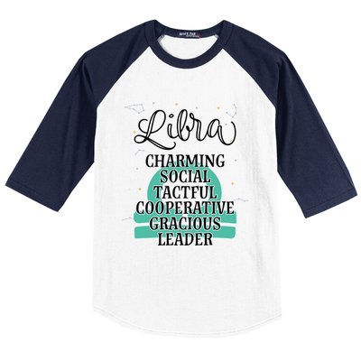 Libra Zodiac Sign January February Birthday Facts Features Gift Baseball Sleeve Shirt