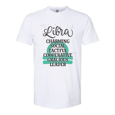 Libra Zodiac Sign January February Birthday Facts Features Gift Softstyle® CVC T-Shirt