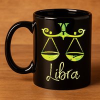 Libra Zodiac Sign 11oz C Handle Ceramic Mug