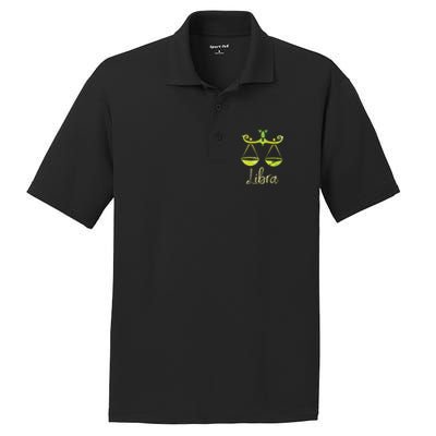 Libra Zodiac Sign PosiCharge RacerMesh Polo