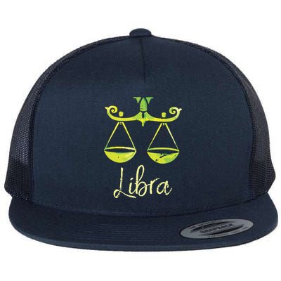 Libra Zodiac Sign Flatbill Hat