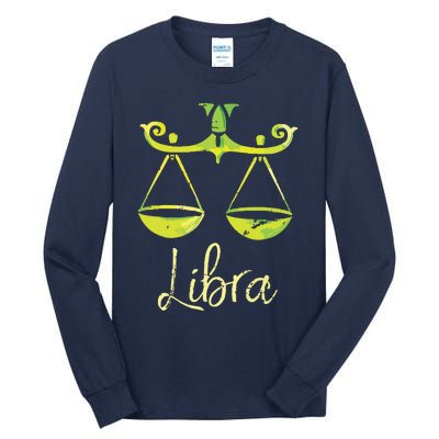 Libra Zodiac Sign Tall Long Sleeve T-Shirt