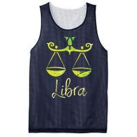 Libra Zodiac Sign Mesh Reversible Basketball Jersey Tank