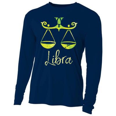 Libra Zodiac Sign Cooling Performance Long Sleeve Crew