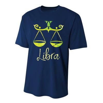 Libra Zodiac Sign Performance Sprint T-Shirt