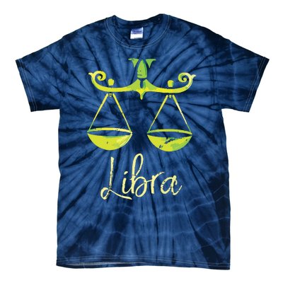 Libra Zodiac Sign Tie-Dye T-Shirt