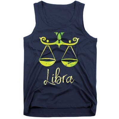 Libra Zodiac Sign Tank Top