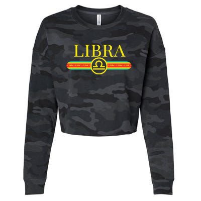 Libra Zodiac Sign Astrology Horoscope Fashion Cropped Pullover Crew